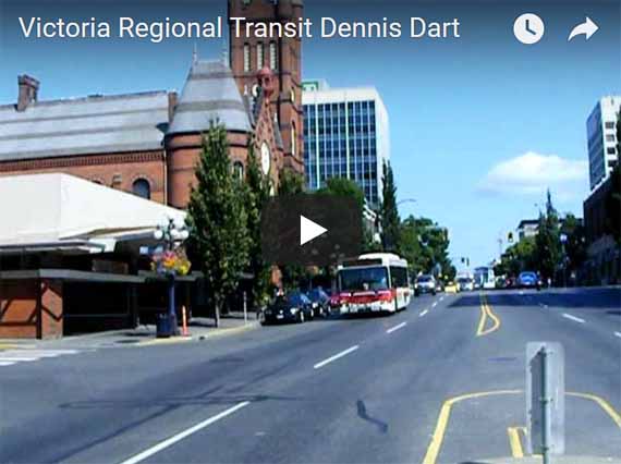 Victoria Regional Transit System video Dennis Dart Plaxton Pointer
